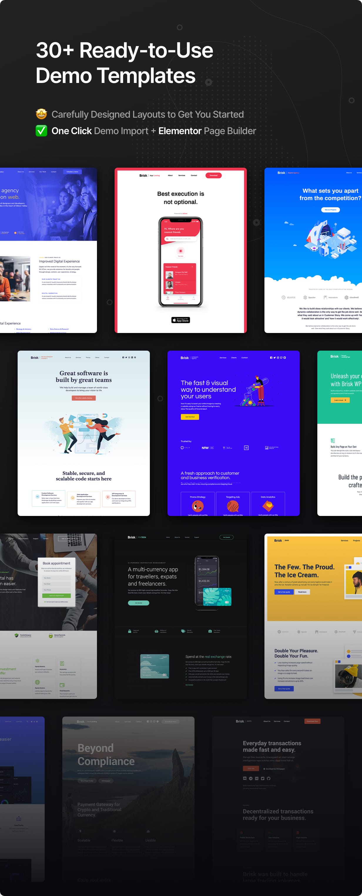 Brisk – Multi-Purpose Elementor WordPress Theme